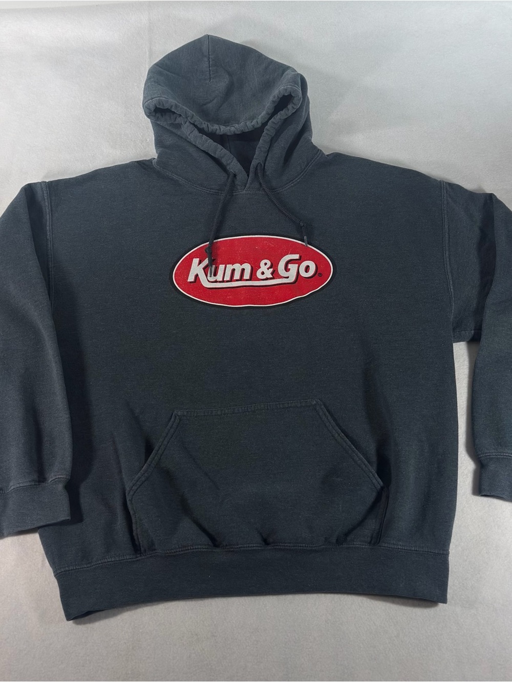 Kum & Go Gray Logo Pullover Hoodie Men’s Large